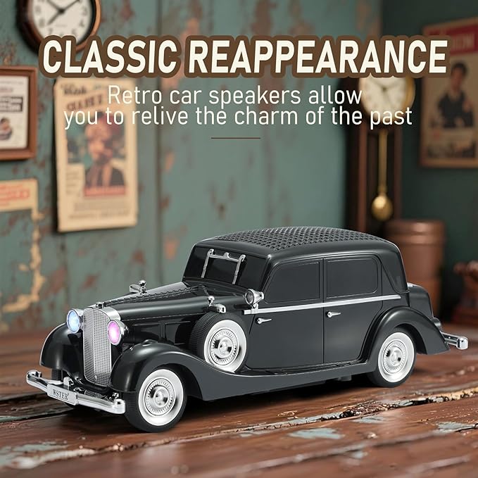 WS-1934 Retro Classic Car Bluetooth Replica Speaker – Wireless HD Sound - Image 3