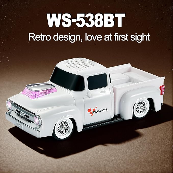 Vintage Pickup Truck Bluetooth Speaker, Retro Truck Model - Image 8