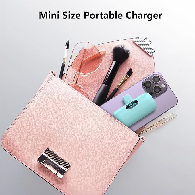 Mini Portable Charger USB C Power Bank, Upgraded 5000mAh PD Fast Charging - Image 4