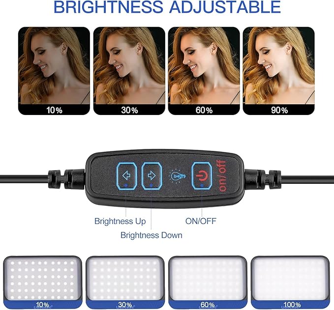 UBeesize LED Video Light Kit, for Zoom, Game Streaming - Image 4