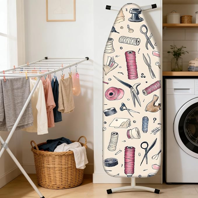Nuxovilar Ironing Board Cover Needle Cotton 15x54 Inches | Ironing Board Cover - Image 2