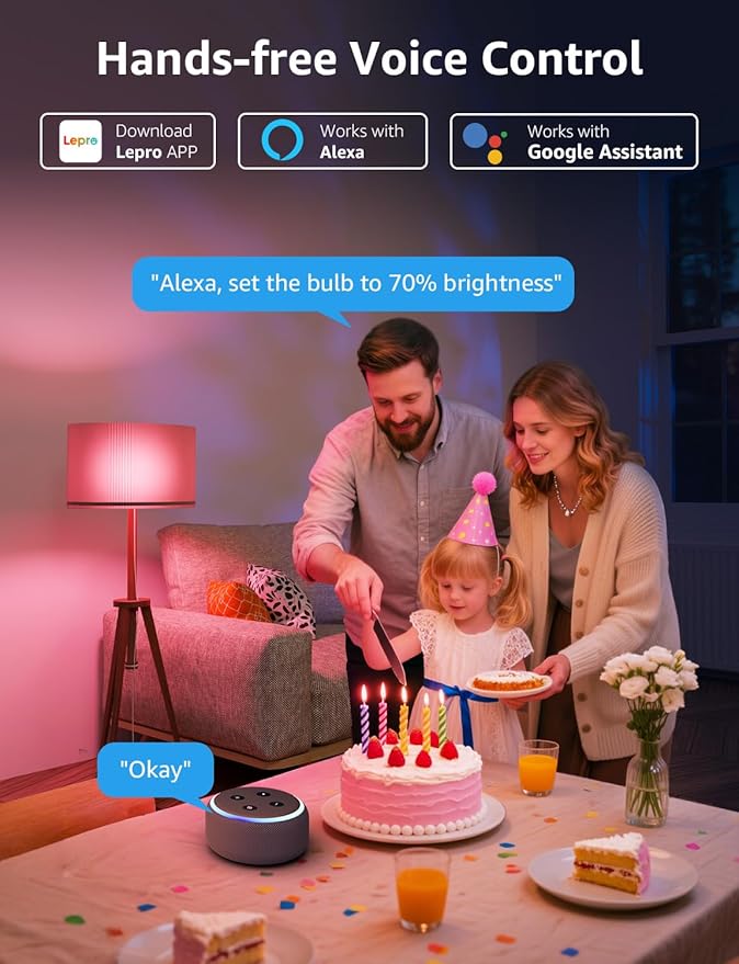 Lepro B3 AI Smart Light Bulbs - Image 3