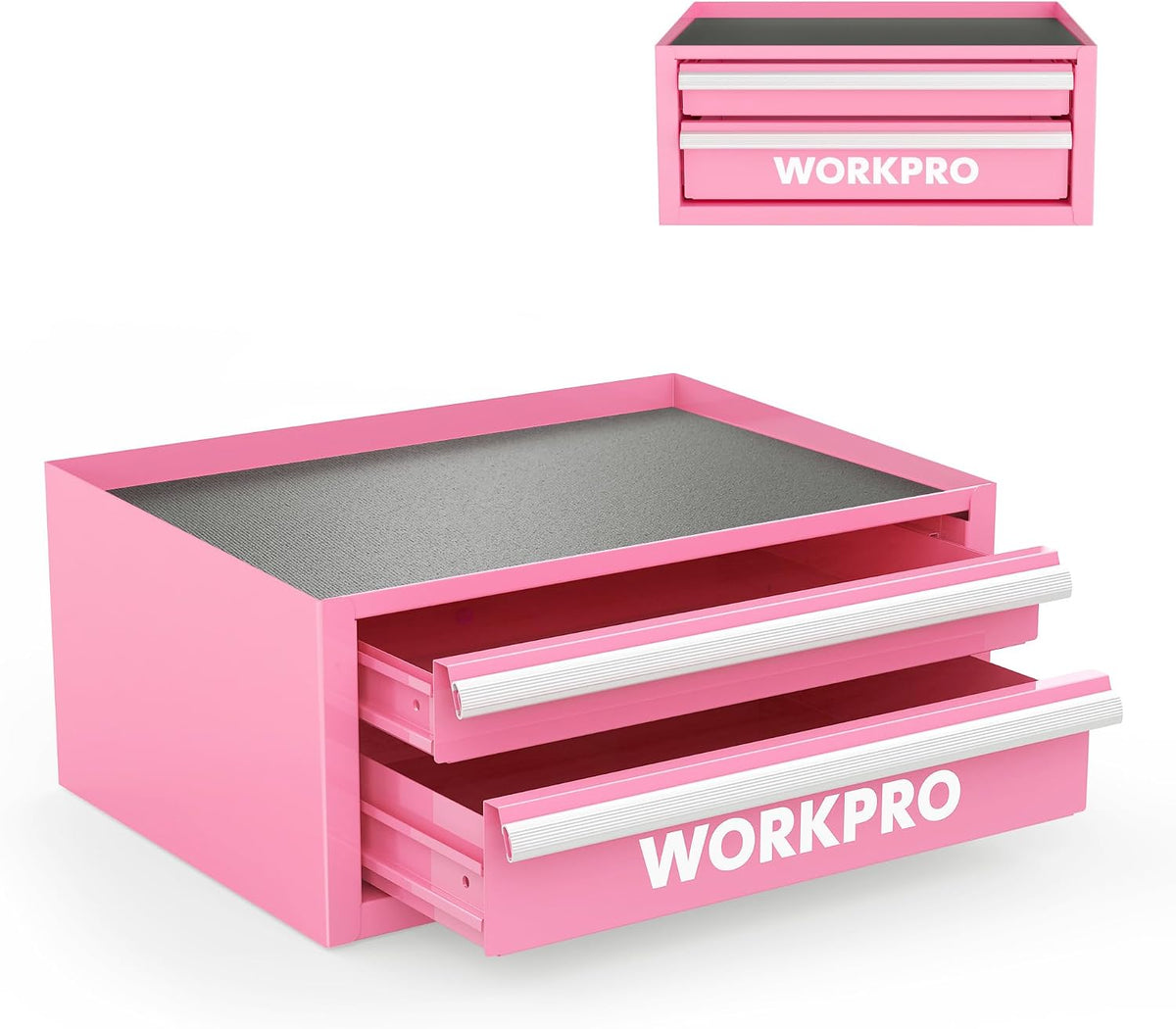 workpro 12.5" mini metal tool box with 2, main product view