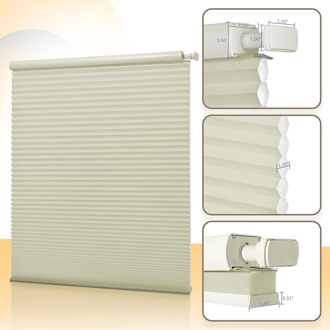 Boolegon No Drill Motorized Cellular Blinds - Image 8
