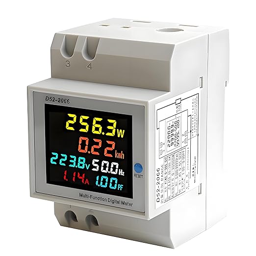 D52-2066 Single Phase Energy Meter - 220V AC 40V-300V 100A Household & by Walfront