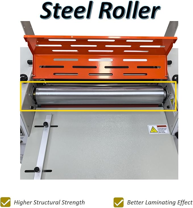 WYDDDARY 16.54''/420MM Electric Steel Roller Thermal Laminator Hot Cold Roll - Image 5