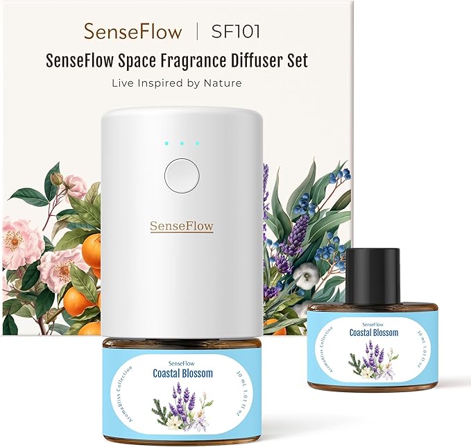 SF101 Pro Plug In Air Freshener, Waterless Essential Oil Diffuser, Non-Toxic by SenseFlow