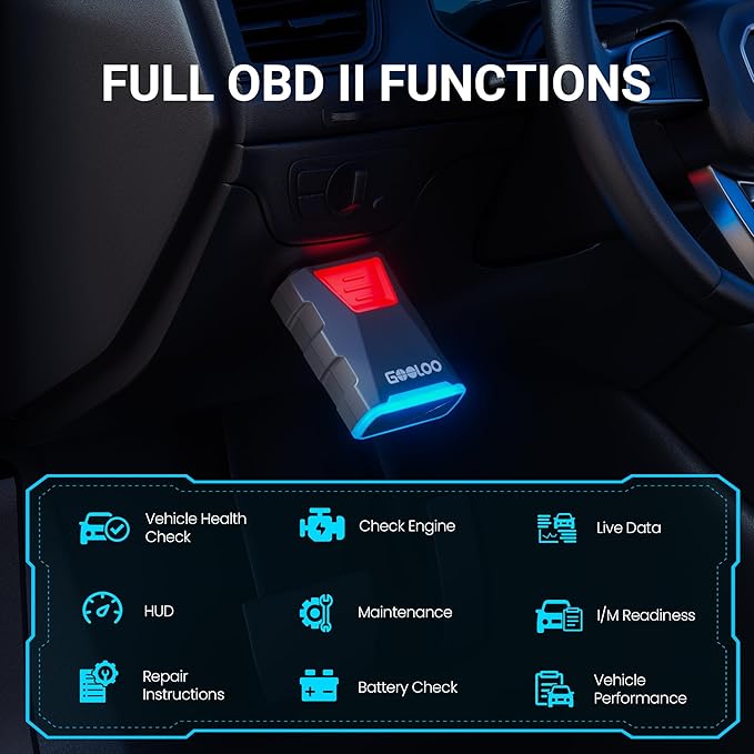 GOOLOO DEEPSCAN DS100 OBD2 Scanner Bluetooth，All System Diagnostic Tool Car - Image 4