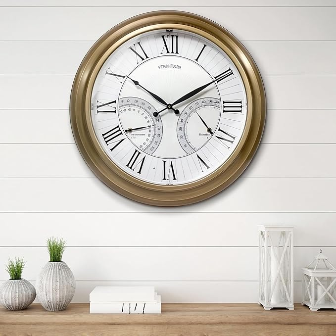 FOUNTAIN DESIGNS 24 Inch in/Outdoor Wall Clock - Image 7