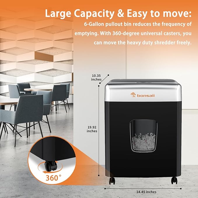 Bonsaii Heavy-Duty Paper Shredder - Image 2