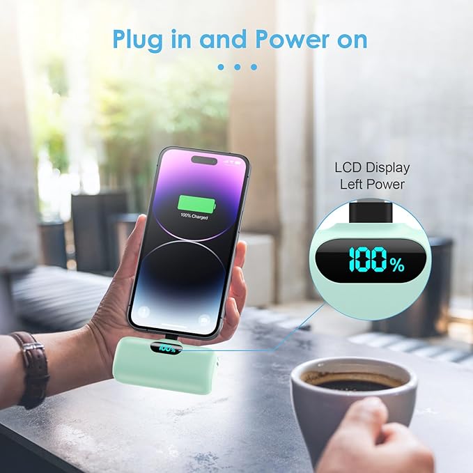 Mini Portable Charger USB C Power Bank, Upgraded 5000mAh PD Fast Charging - Image 6