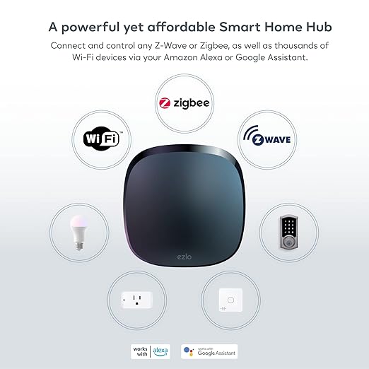 Ezlo Plus Smart Home Hub with Zigbee & Z-Wave. Works with Wi-Fi Devices - Image 3