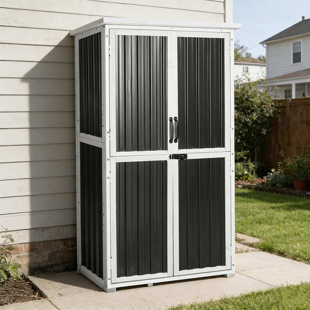 gutinneen outdoor tool cabinet, heavy duty wood &, main product view
