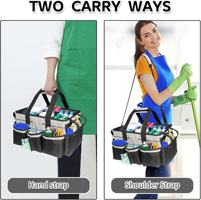 Boczif Cleaning Caddy Bag Wearable, Cleaning Caddy Supplies Organizer - Image 4
