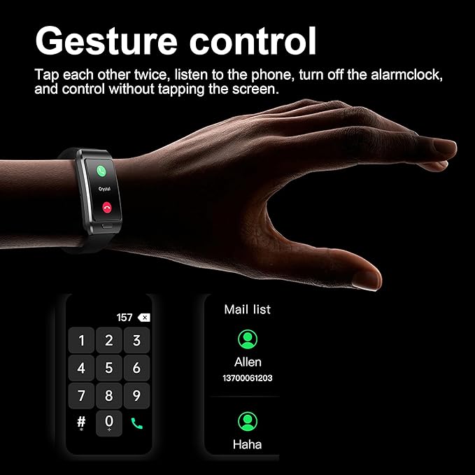 2-in-1 Smart Health Band with Built-in Bluetooth Earbuds, Fitness & Activity - Image 3