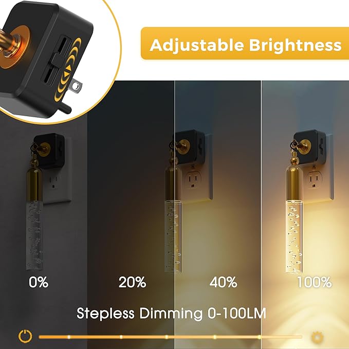 L LOHAS LED Night Lights Plug into Wall, Dimmable Night Light 0-100LM, Rotating - Image 3
