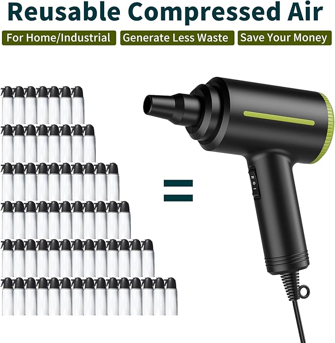 DOROBEEN Compressed Electric Air Blower, Handheld 500W 40000RPM Powerful Cored - Image 6