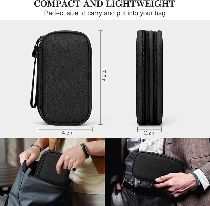 FYY Travel Cable Organizer Pouch Electronic Accessories Carry Case Portable - Image 2