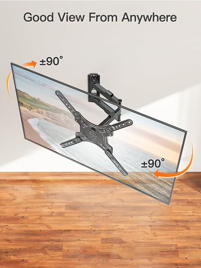 ELIVED TV Wall Mount for Most 26-60 Inch TVs, Swivel and Tilt Full Motion TV - Image 5
