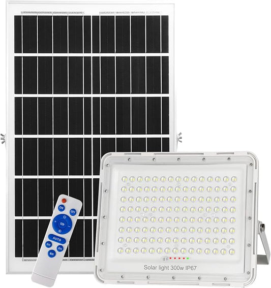 300W LED Solar Flood Lights, 24000Lumens Street Flood Light Outdoor IP67 by TINSUMSOLARENERGY