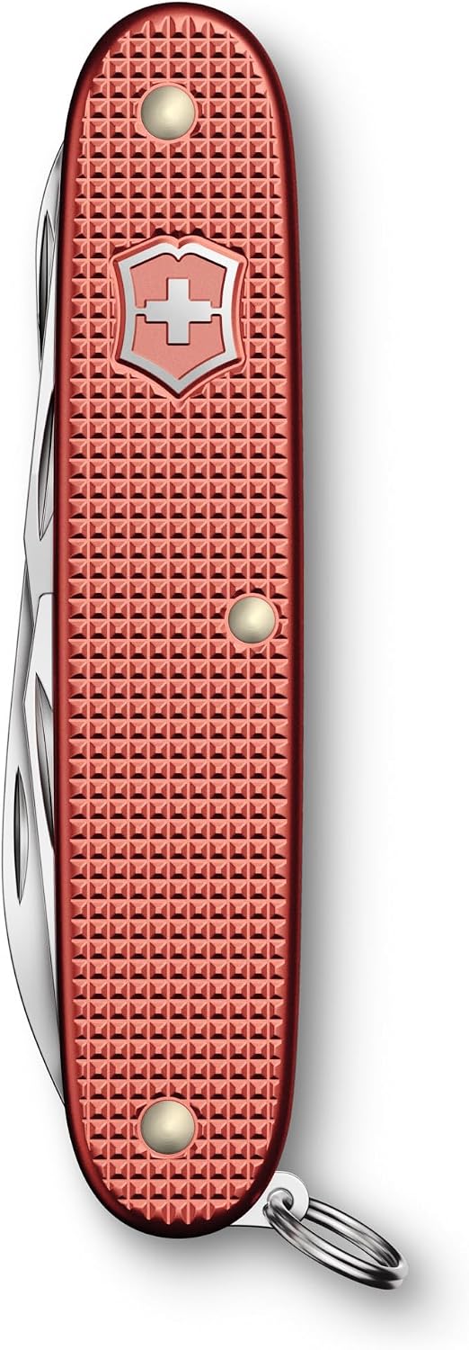 Victorinox Swiss Army Knife Pioneer X Alox Limited Edition 2025, Multitool, Swiss Army Knife, 9 Functions, Blade, Screwdriver, Red