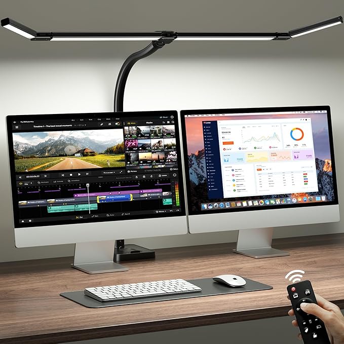 ONEMIX 42" LED Desk Lamp for Home Office, Eye-Caring Desk Light by DeskLamp