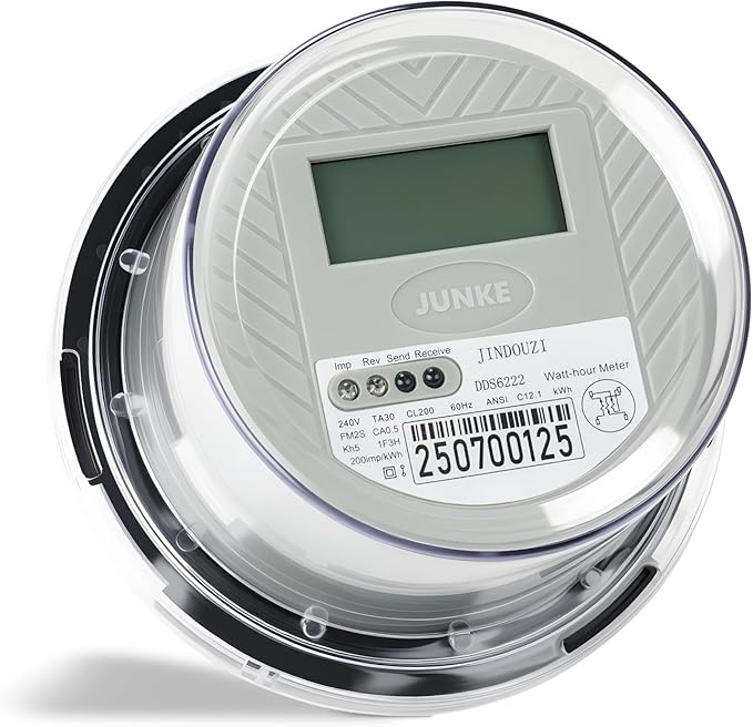 Digital Electric Meter for RV & Home, CL200 KWH Watt Meter for RV Pedestal & by CNKODK