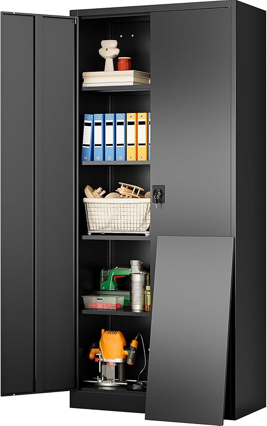 SISESOL Wide & Deep Metal Storage Cabinet by SISESOL
