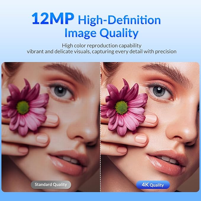 NEWORK 4K Webcam for PC, Ultra 4K HD, 2 Noise Reduction Mics, Auto Focus & - Image 2