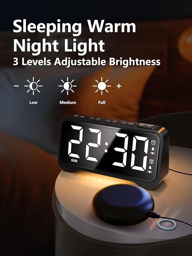Vibrating Alarm Clock for Heavy Sleepers - Image 5