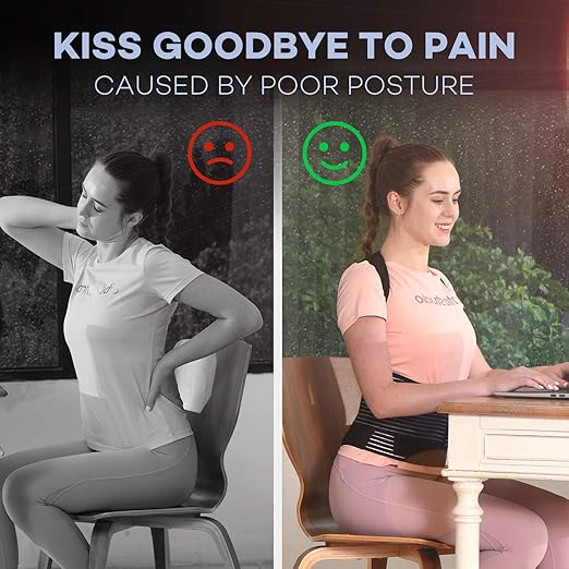 SICHEER Posture Corrector for Women and Men Back Brace Straightener Shoulder - Image 4