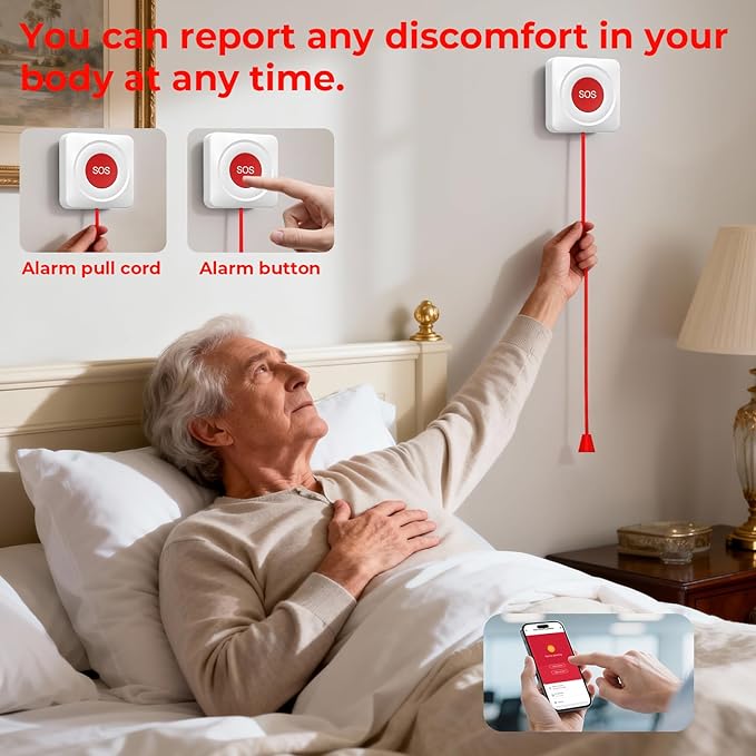 Hapippofa Caregiver Call Button Wireless Call Button - Image 3