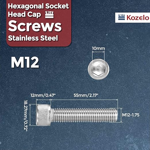 Kozelo 2pcs Socket Head Cap Screws - Image 2