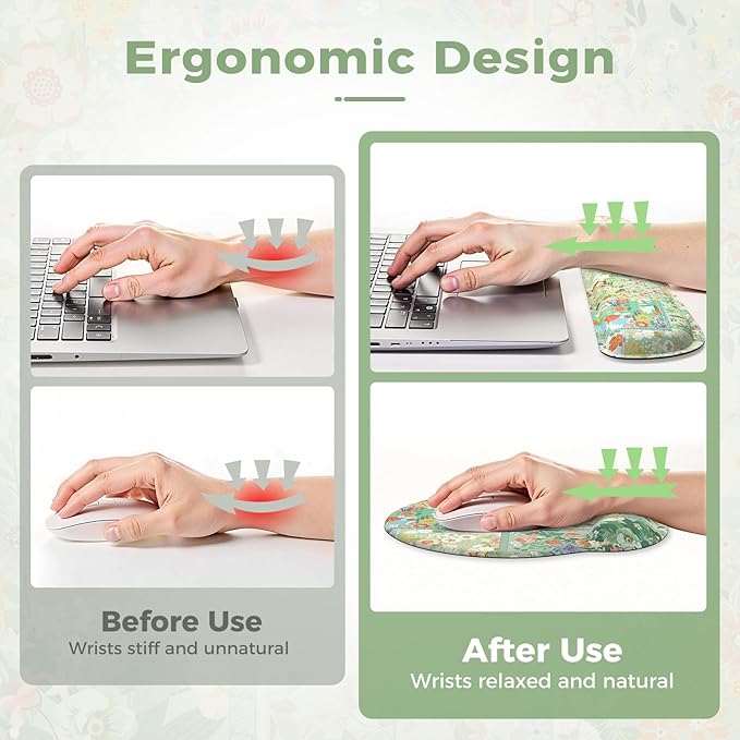 iLeadon Mouse Pad with Wrist Support, Wrist Pad - Image 3