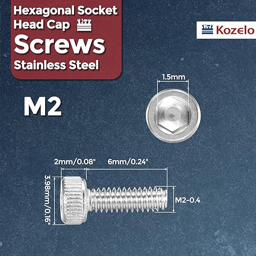 Kozelo 100pcs Socket Head Cap Screws - Image 2