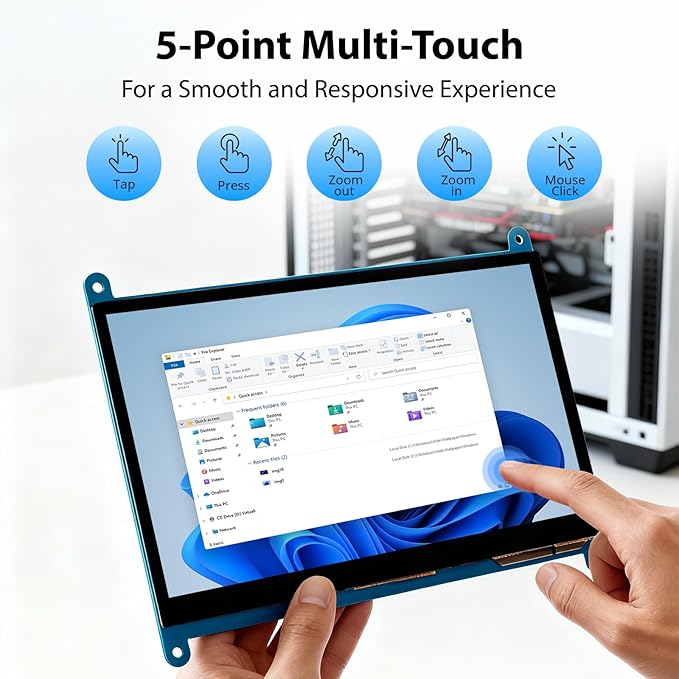ELECROW 7 Inch 1024×600 Touchscreen - Image 4