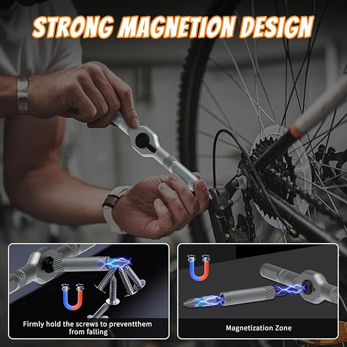 24 in 1 Magnetic Screwdriver Set, Upgrade DIY Ratchet Screwdriver Set - Image 4