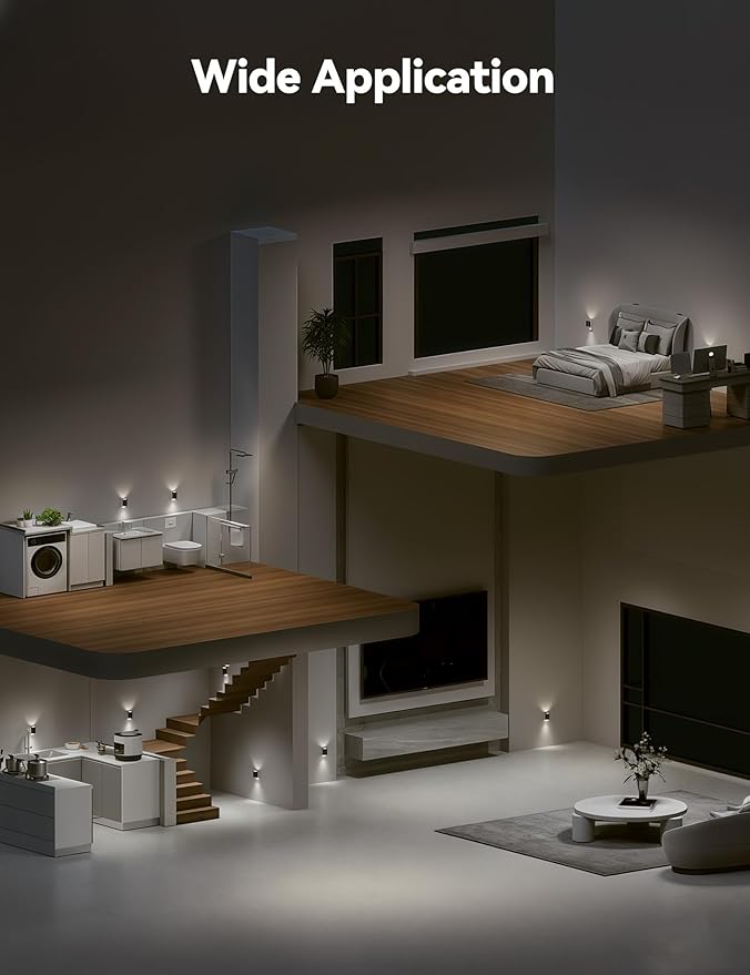 Brightown 2 Pack White Night Lights Plug into Wall, Modern Night Light - Image 7