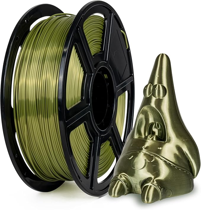 Flashforge 3D Printer Filament Silk PLA 1.75mm 1kg Spool-Dimensional Accuracy by FLASHFORGE