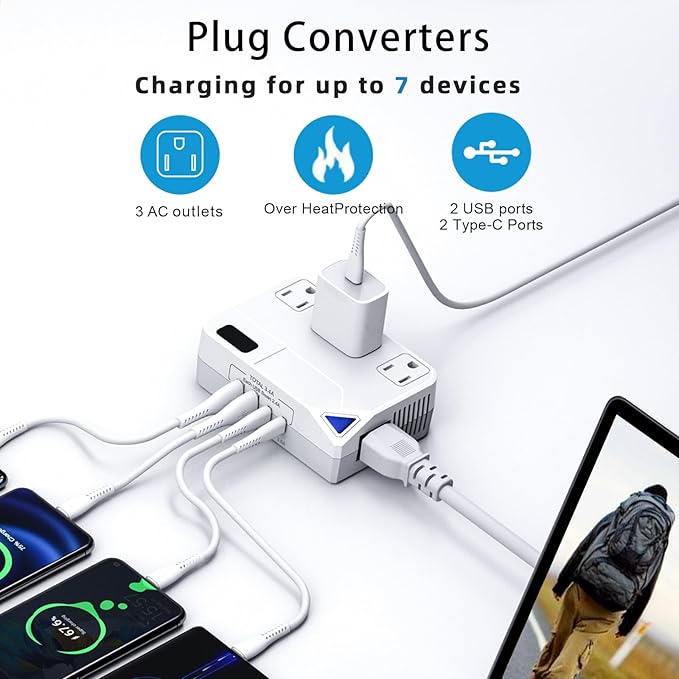 250W Conversion Plug, International Travel Converter - Image 9