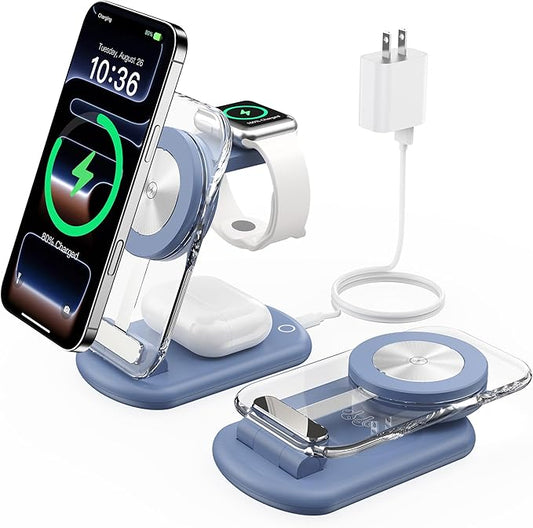 3 in 1 Magnetic Wireless Charging Station by Mukiya