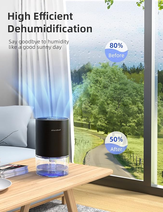 SANVINDER Dehumidifiers for Home, 25oz Dehumidifier for Bedroom - Image 2