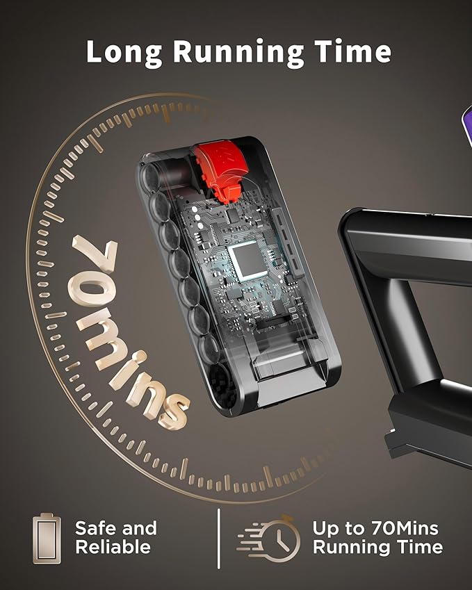 Hotanime Cordless Vacuum Cleaner, 650W 50KPa 70‑Min Powerful Stick Vacuum - Image 3