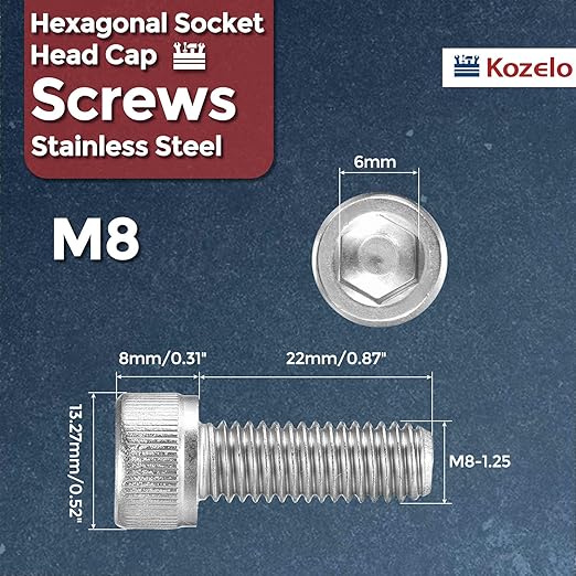 Kozelo 10pcs Socket Head Cap Screws - Image 2