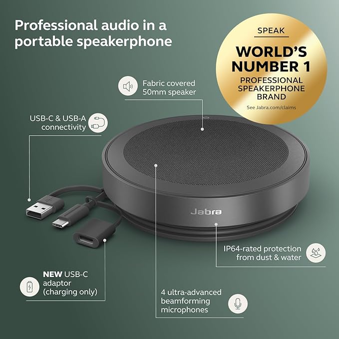 Jabra Speak2 75 Wireless Bluetooth Speakerphone - Image 2