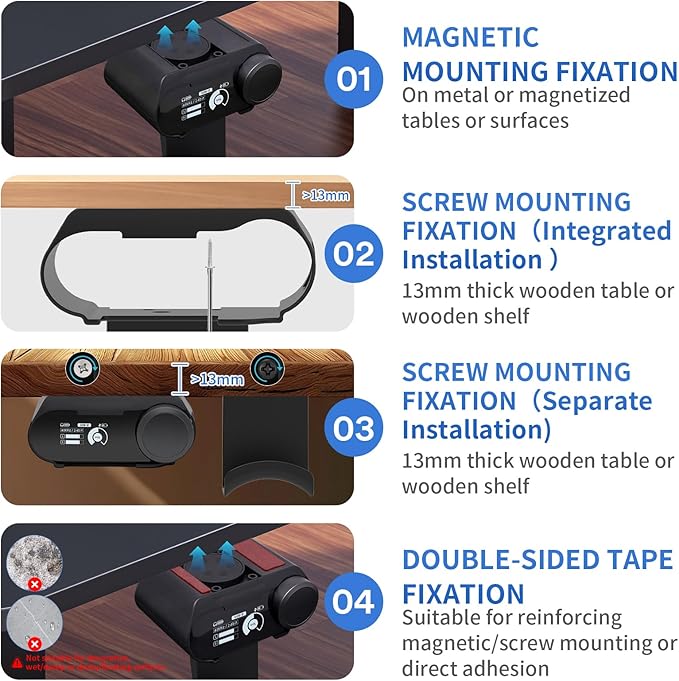 FSNIWEKO Under Desk Headphone Hanger Stand - Image 6