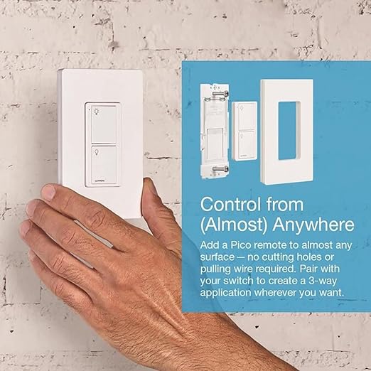 Lutron Caseta Deluxe Smart Light Switch Kit w/ Wall Plate and Smart Hub - Image 2