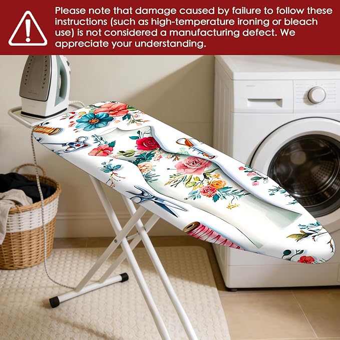 Nuxovilar Ironing Board Cover Needle Cotton 15x54 Inches | Ironing Board Cover - Image 7