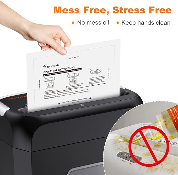 Bonsaii Paper Shredder Lubricant Sheets - Image 4