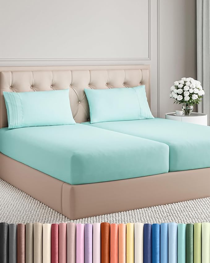 Split King Size 5 Piece Sheet Set by CGKUnlimited